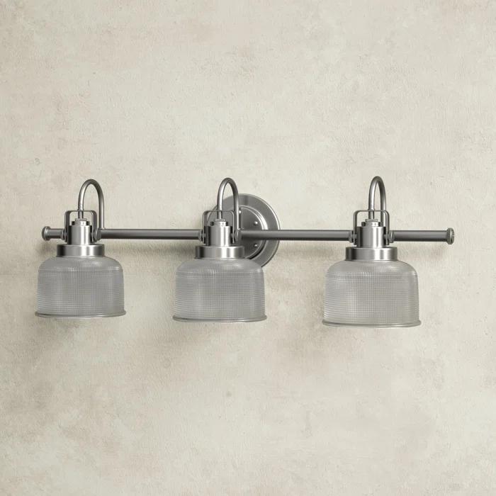 Rosser 3 Light Transparent Dimmable Vanity Light