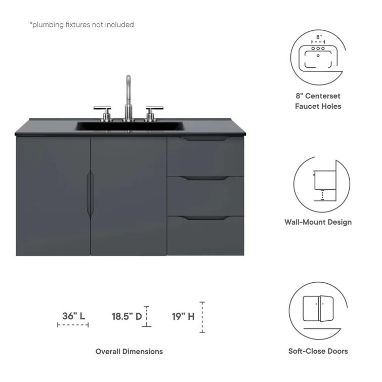Modway Modway Vitality 36" Bathroom Vanity