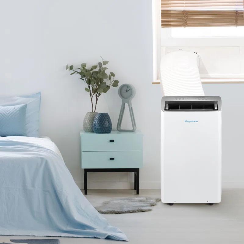 Keystone 12,000 BTU DOE Portable Inverter Air Conditioner with Heater and Remote Control
