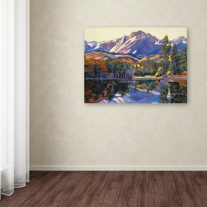 Trademark Fine Art " Painter's Lake " by David Lloyd Glover
