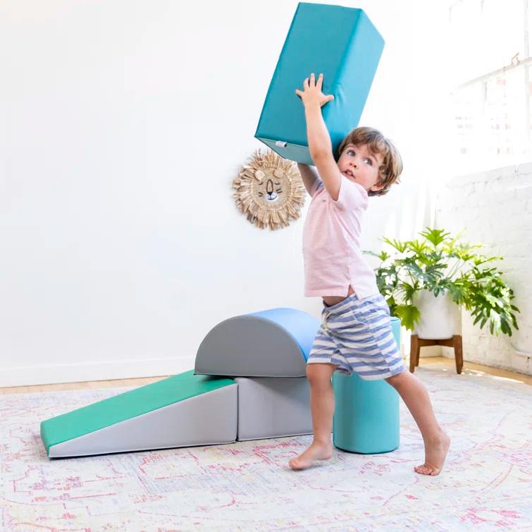 ECR4Kids SoftZone Climb and Crawl Playset, Building Blocks, 5-Piece & Reviews | Wayfair