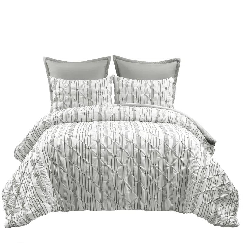 Lush Decor Ravello Pintuck 5 Piece Comforter Set