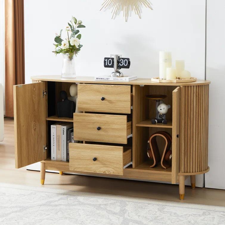 George Oliver Evana 55"Sideboard with 3 Drawer