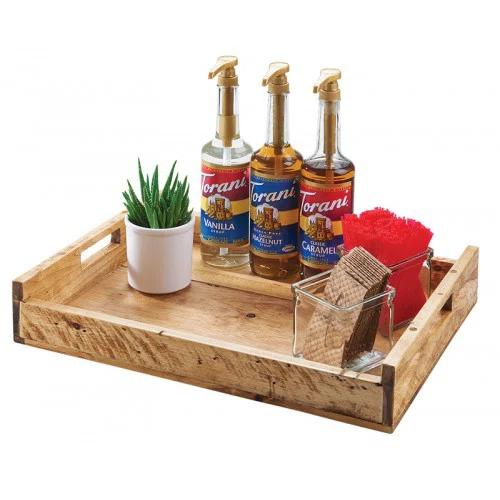 Cal-Mil Madera Wood Serving Tray with Handles