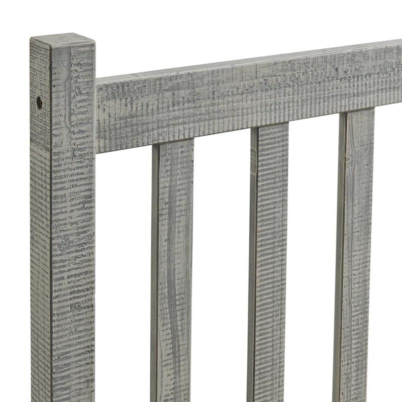 Alaterre Windsor Twin Wooden Weathered Beachhouse Farmhouse Industrial Bohemian Style Bed