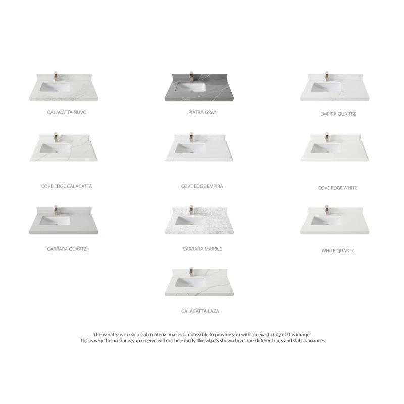 Willow Collections Aberdeen 36'' Single Bathroom Vanity with Top