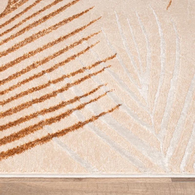 Bay Isle Home™ Modern Area Rug for Living Room with Palm Leaf Design