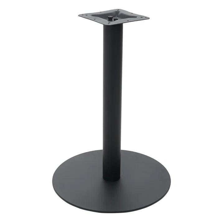 BFM Seating Uptown Black 20" Round Indoor Dining Height Table Base