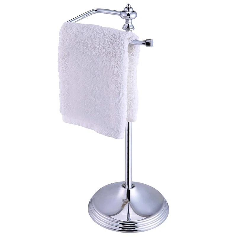 SunnyPoint WF-0K-JOC0-XLSW Heavy Weight Classic Decorative Metal Fingertip Towel Holder Stand
