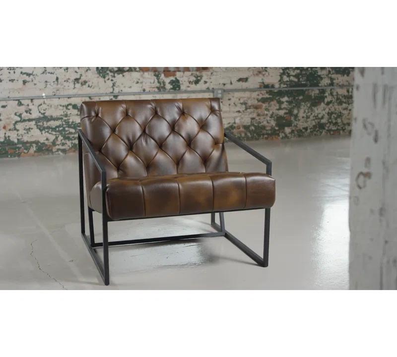 Flash Furniture Hercules Madison Bomber Jacket LeatherSoft Tufted Lounge Chair