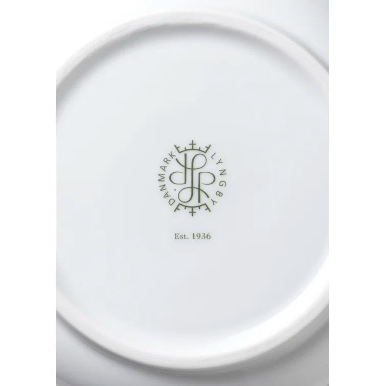 White Fluted Porcelain Decorative Table Vase
