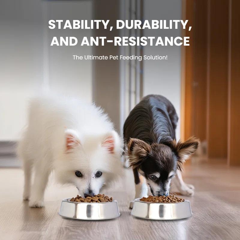 Iconic Pet Anti Ant Non-Skid Pet Bowl (2 Bowls) (Set of 2)