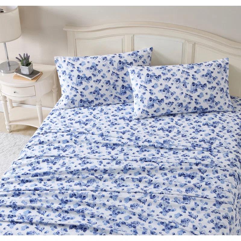 Laura Ashley Laura Ashley Cotton Flannel Cozy Sheet Sets