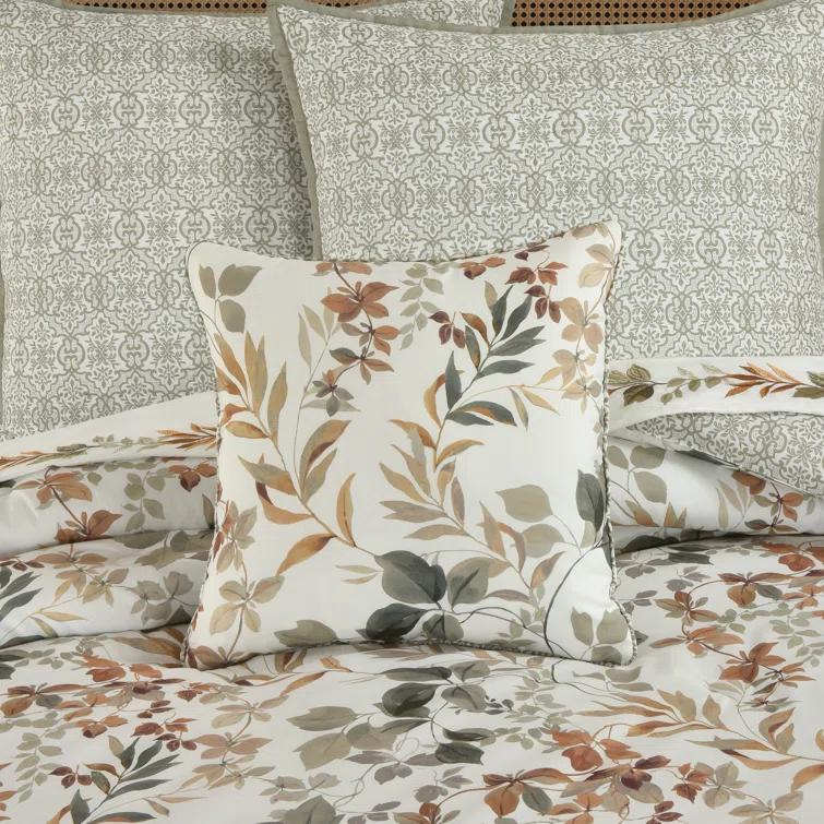 Royal Court Evergreen 16" Square Decorative Throw Pillow