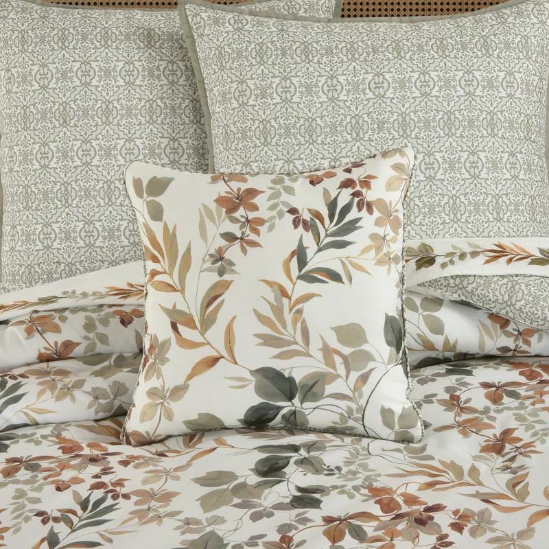 Royal Court Evergreen 16" Square Decorative Throw Pillow