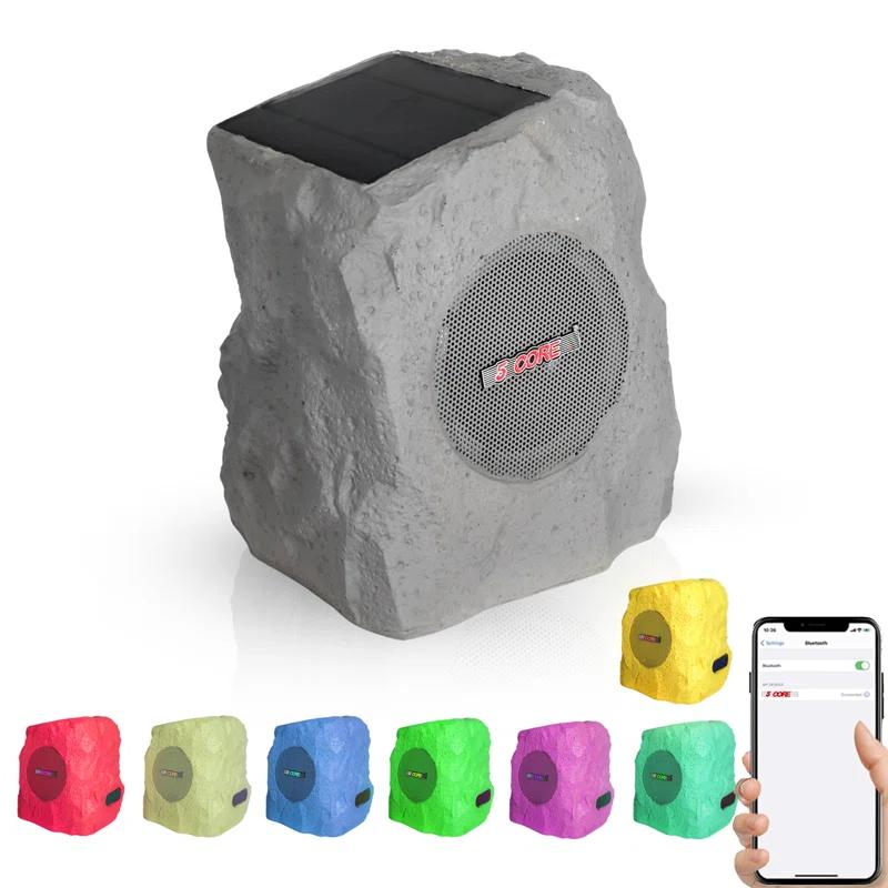 5 Core Outdoor Speakers Bluetooth Waterproof TWS Pool Patio Garden Rock Subwoofer