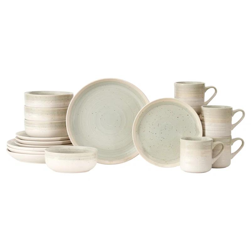 Baum 16 Piece Stoneware Dinnerware Set - Service for 4