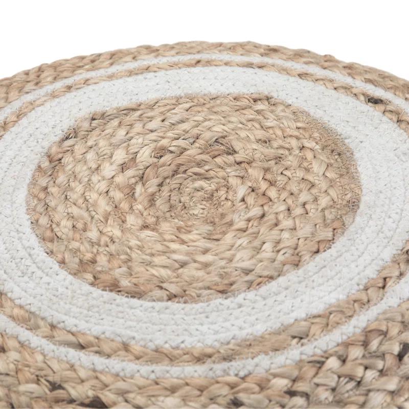 Simpli Home Serena Upholstered Pouf