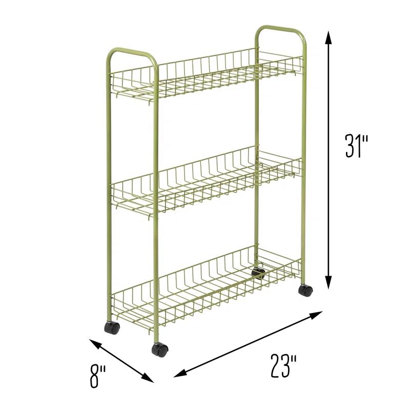 3-Tier Rolling Storage Cart
