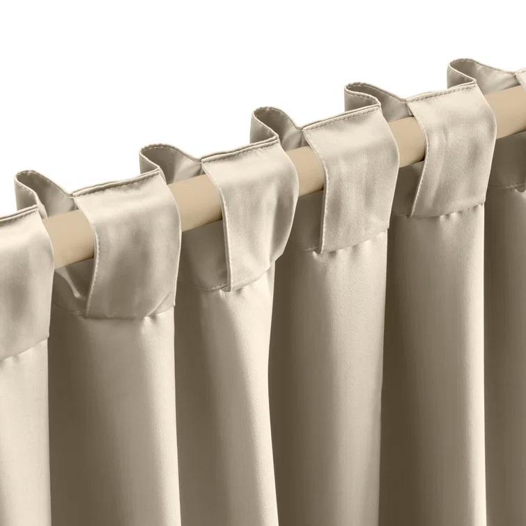 Ardelle Pure Blackout Premium Woven Yarns in a Thermal Rod Pocket w/ Backtabs Curtain Panel