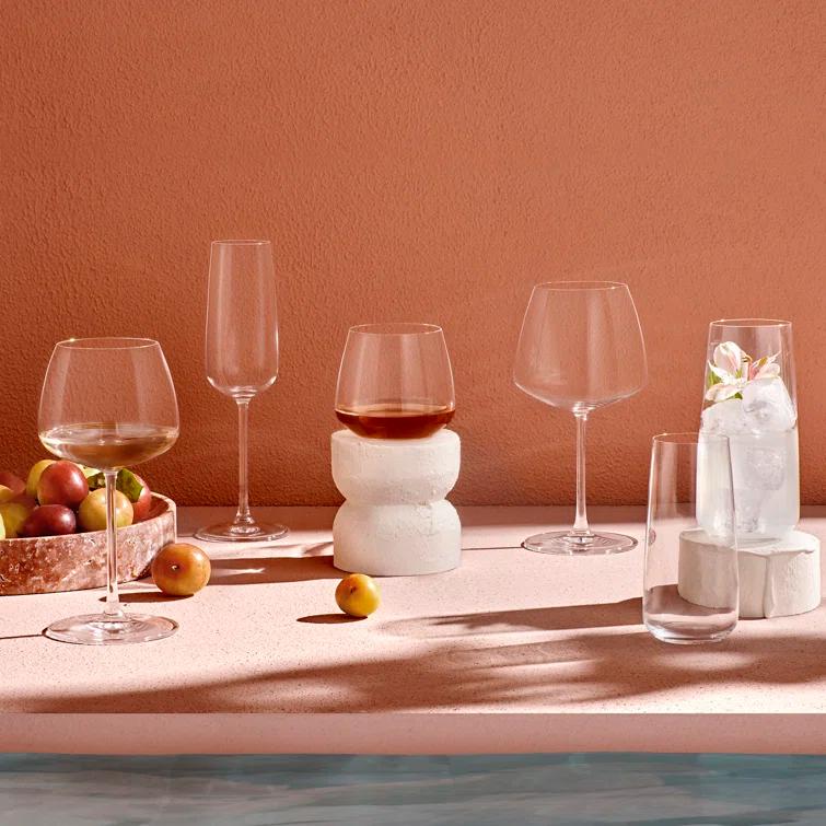 Nude Mirage 19.25oz. Crystal Wine Glass Set (Set of 2)