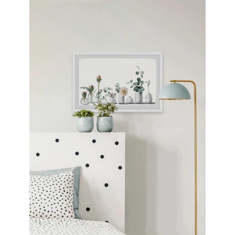 Parvez Taj 'White Simplicity' Framed Print