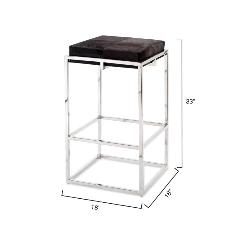 Shelby Upholstered Counter Stool with Metal Frame