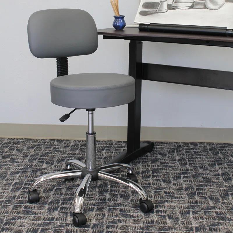 Boss Office Products Vinyl Drafting Chair
