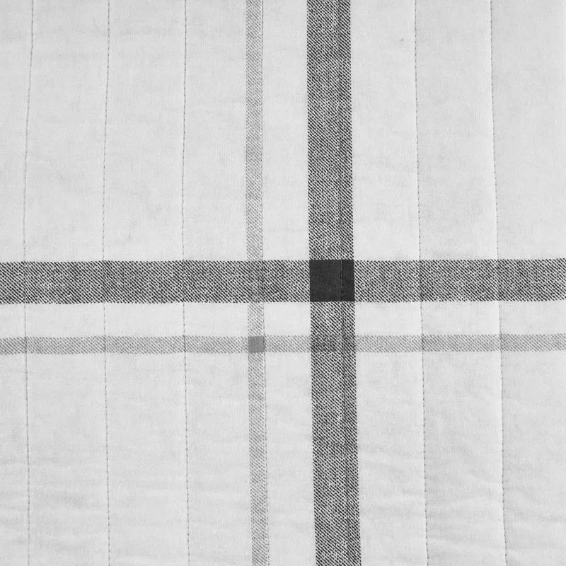 Nautica Fleetville Cotton Reversible Grey Quilt Set