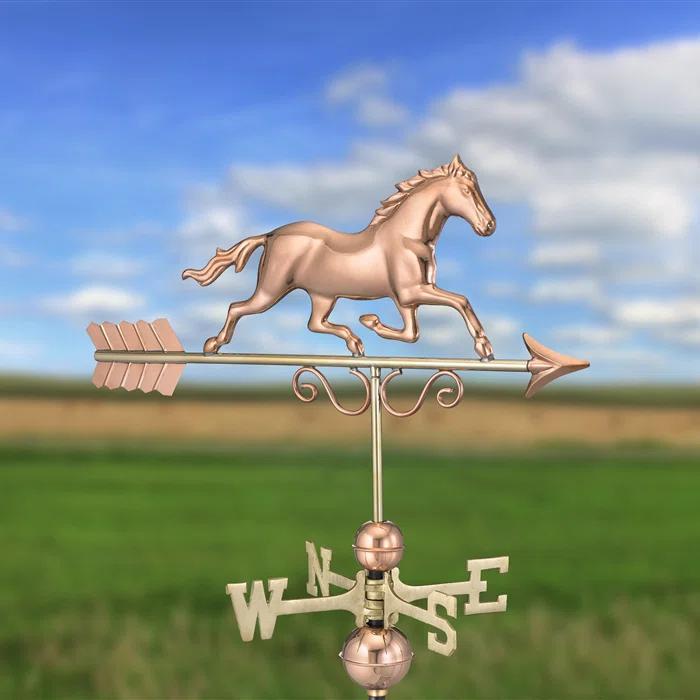 Galloping Horse Copper Weathervane