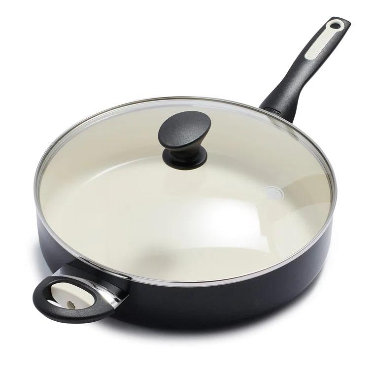 GreenPan Rio Healthy Ceramic Nonstick 5Qt Saute Pan with Lid & Reviews | Wayfair
