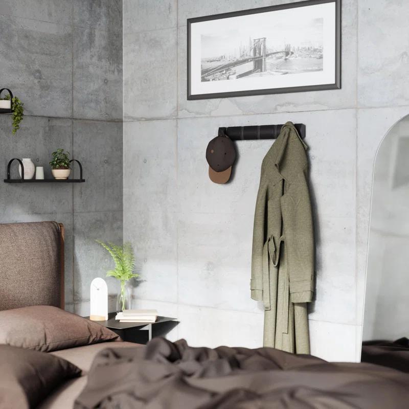 Umbra Flip Solid Wood Wall 5 - Hook Wall Mounted Coat Rack