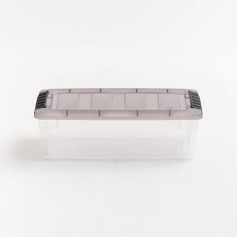 IRIS USA, Inc. Plastic Storage Box with Latching Lid in Clear
