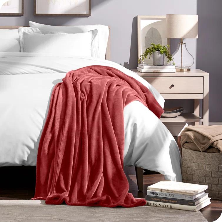 Bare Home Bare Home Microplush Fleece Blanket - Fuzzy, Warm, Bed/Throw Blanket