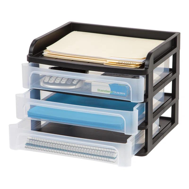 IRIS USA, Inc. Plastic Stackable Desk Organizer