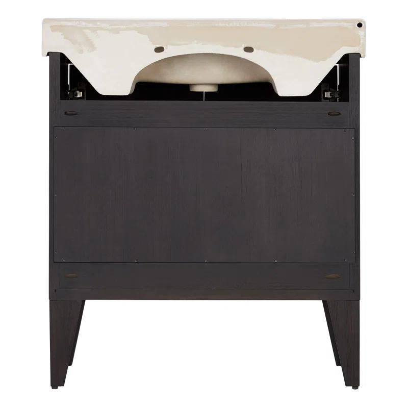 30" Fircrest Single Bathroom Vanity with Integral Sink