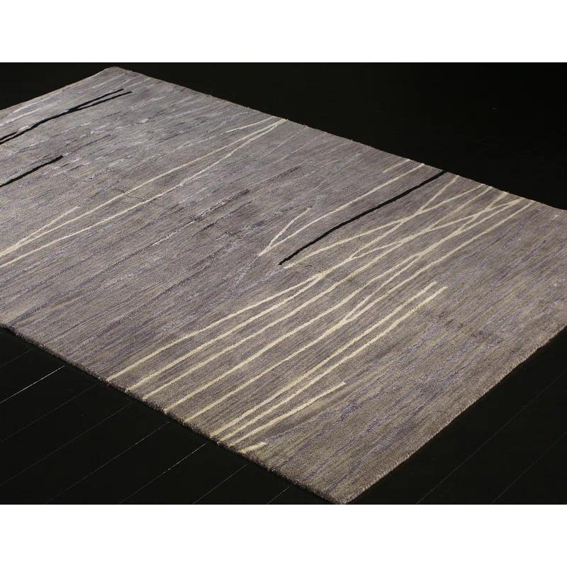 Darya Home Ladonna Collection Contemporary Abstract Area Rug Gray