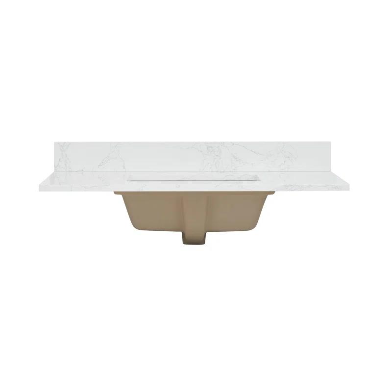 Ceres 37" Engineered Stone Single Bathroom Vanity Top with Sink
