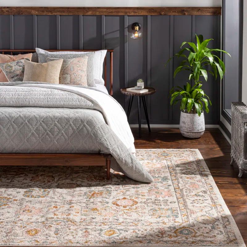 Livabliss Samsun Floral Cotton Blend Reversible Throw Pillow