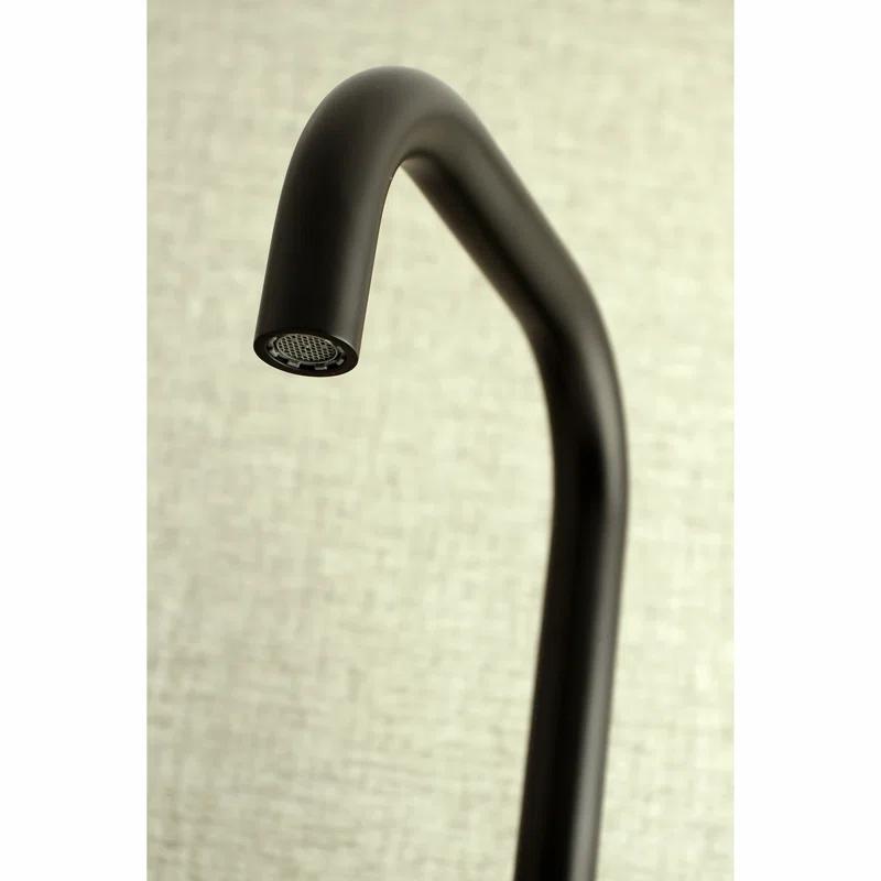 Kingston Brass KS813MB Kingston Brass Concord Double-Handle 2-Hole Wall-Mount Bridge Kitchen Faucet