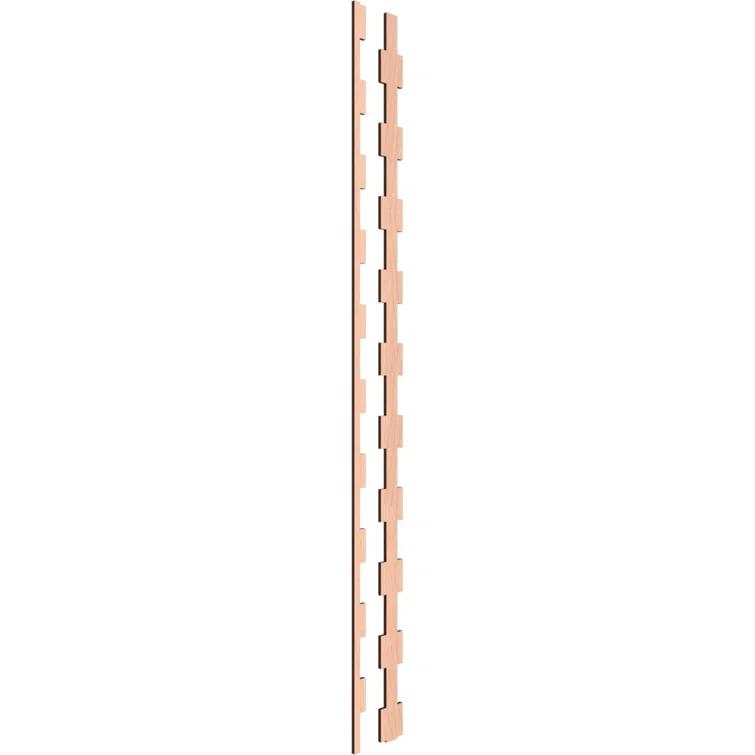 Ekena Millwork Midland Adjustable Wood Decorative Slat Wall Panel Kit
