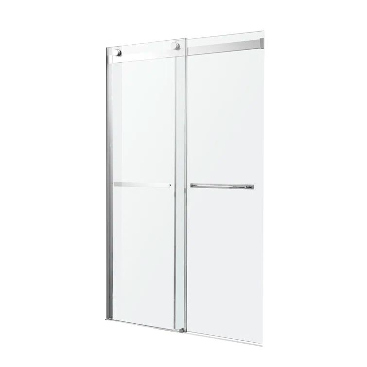 ANZZI Kahn 60" W x 76" H Double Sliding Frameless Shower Door SD-FRLS05802BN