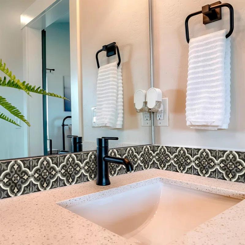 5'' W x 5'' L Vinyl Peel and Stick Mosaic Tile (Set of 24)