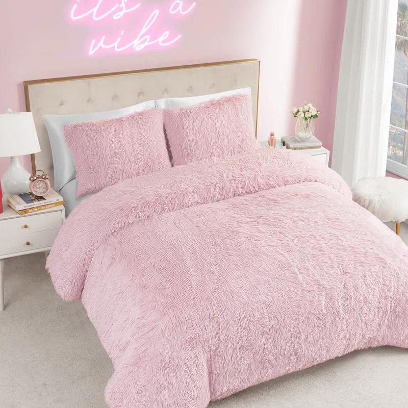 Juicy Couture Juicy Couture Shaggy Faux Fur Comforter & Shams Bedding Sets