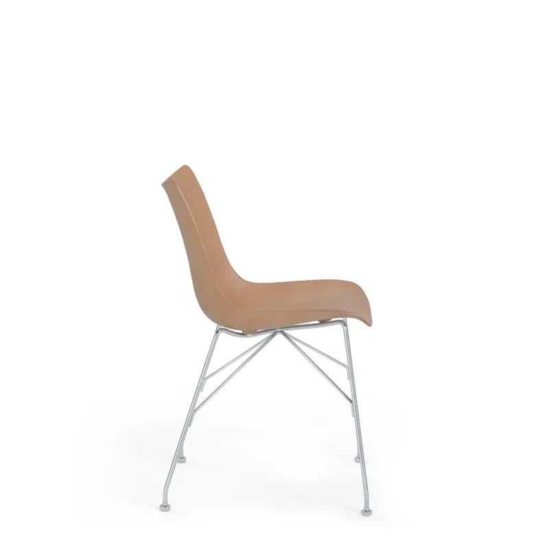 Kartell P/Wood 17.13'' H Side Chair