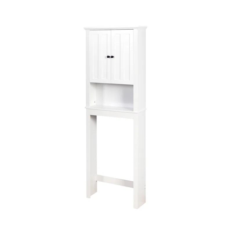 HLILish Bathroom Wooden Storage Cabinet Over-The-Toilet Space Saver With A Adjustable Shelf 23.62X7.72X67.32 Inch