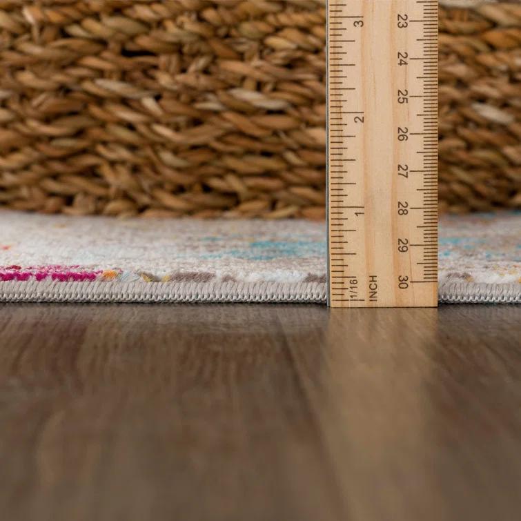 17 Stories Contemporary Abstract Modern Colorful Area Rug