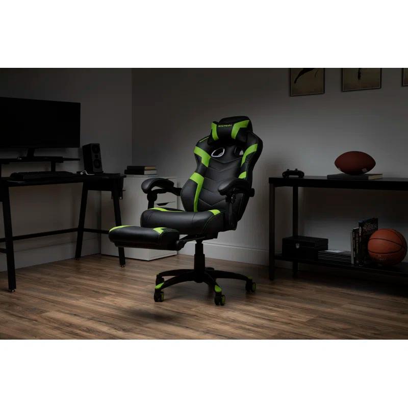 Respawn RESPAWN 110 Pro Gaming Chair - Gaming Chair with Footrest, Reclining Gaming Chair, Video Gaming Computer Desk Chair, Adjustable Desk Chair, Gaming Chairs For Adults With Headrest Pillow