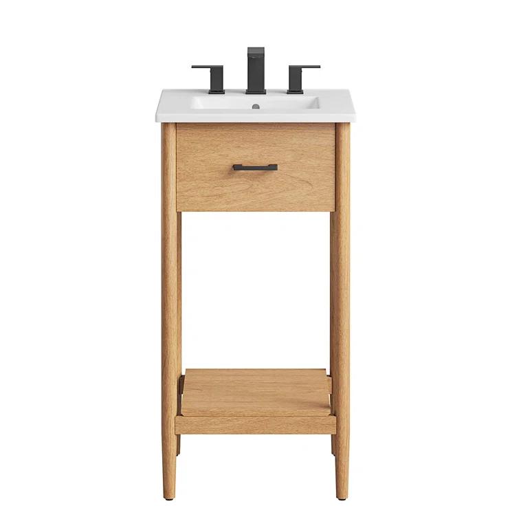 Modway Modway Zaire 18'' Single Bathroom Vanity with Ceramic Top