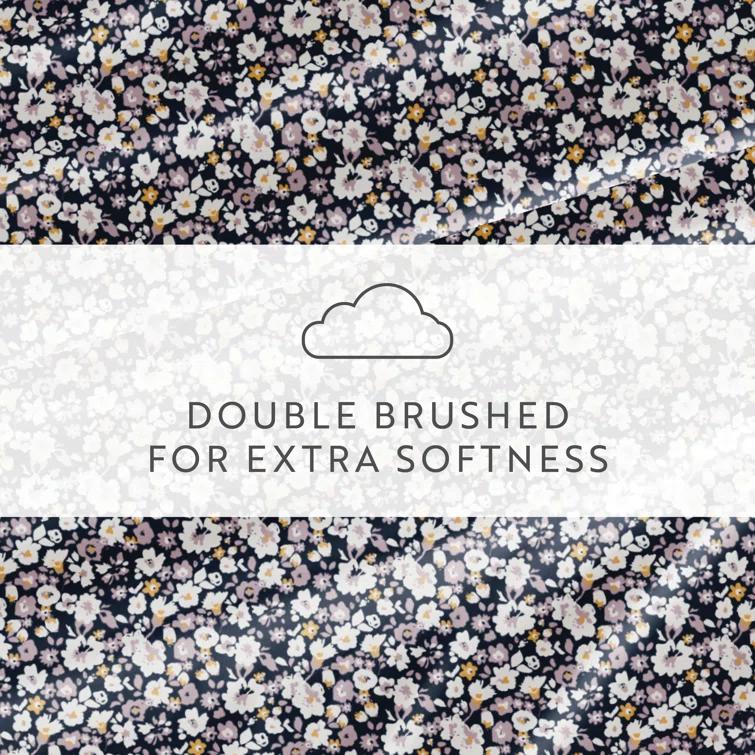 IEnjoy Home 4 Piece Sheet Set Patterned Microfiber Ultra Soft Bedding in Floral Dream